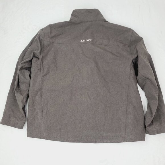 Ariat Men's Brown Vernon 2 Heather Mock Neck Classic Basic Jacket Size XXL - Picture 3 of 16